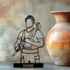 Construction Engineer Builder Art Sculpture Unique Gift Idea for a Contractor Custom Black Miniature Showpiece Tradesman Desk Personalized